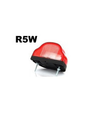 FANALE TARGA ROSSO C/PORTALAMPADA