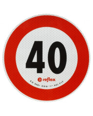 DISCO LIMITE VELOCITA KM. 40 CL.2 ADESIVO