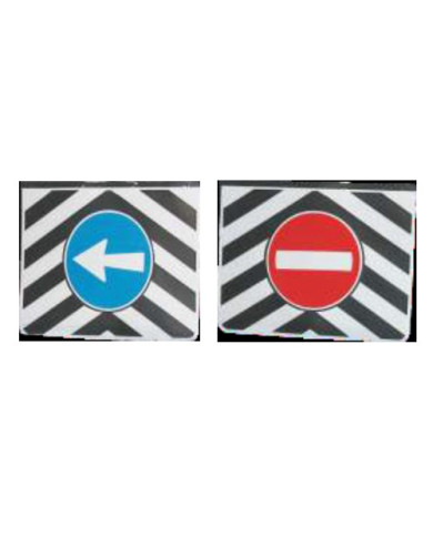 COPPIA PARASPRUZZI SEGNAL. E KIT FISS. 400X300 MM