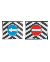 COPPIA PARASPRUZZI SEGNAL. E KIT FISS. 400X300 MM