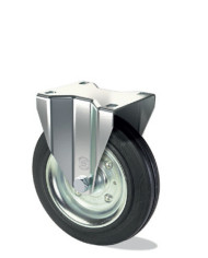 RUOTA Q RULLI PIASTRA GIREVOLE D.125X37 FRENO