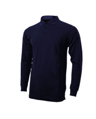 POLO PIQUET TG.XL MANICA LUNGA BLU NAVY