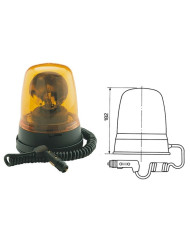 FARO ROTEANTE ARANCIO H1 BASE MAGNETICA