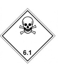 ADESIVO CL.6.1 MATERIALE TOSSICO 10X10 MM