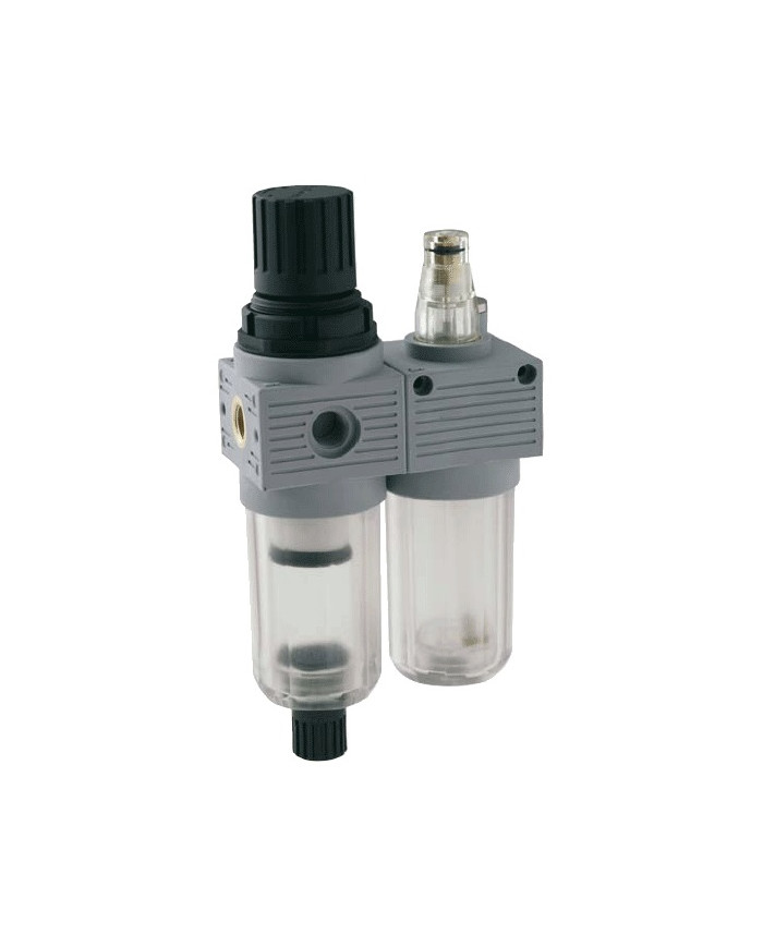 FILTRO REGOLATORE E LUBRIFICATORE MINI 1/4 20MIC.