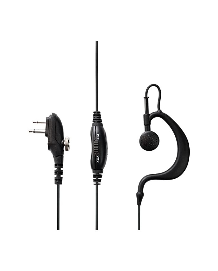 MICROFONO AURICOLARE CON PTT 2 PIN