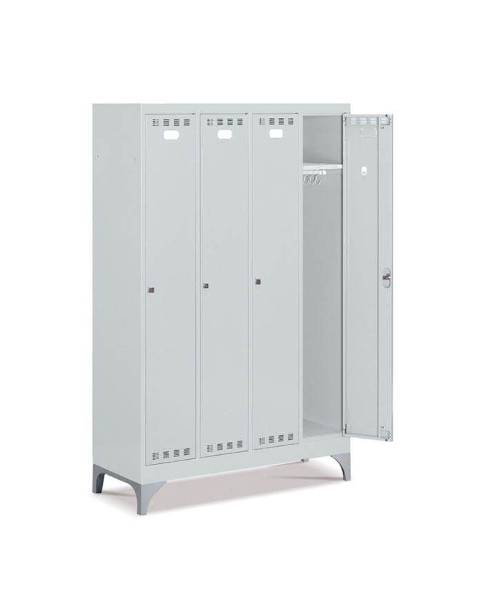 ARMADIO SPOGLIATOIO A 4 SCOMPARTI