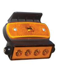 SEGNALATORE INGOMBRO ARANCIO LED 12/24V CON STAFFA