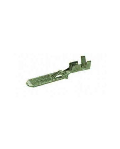 TERMINALE MASCHIO 6.3 OTTONE STAGNATO C/DENTINO