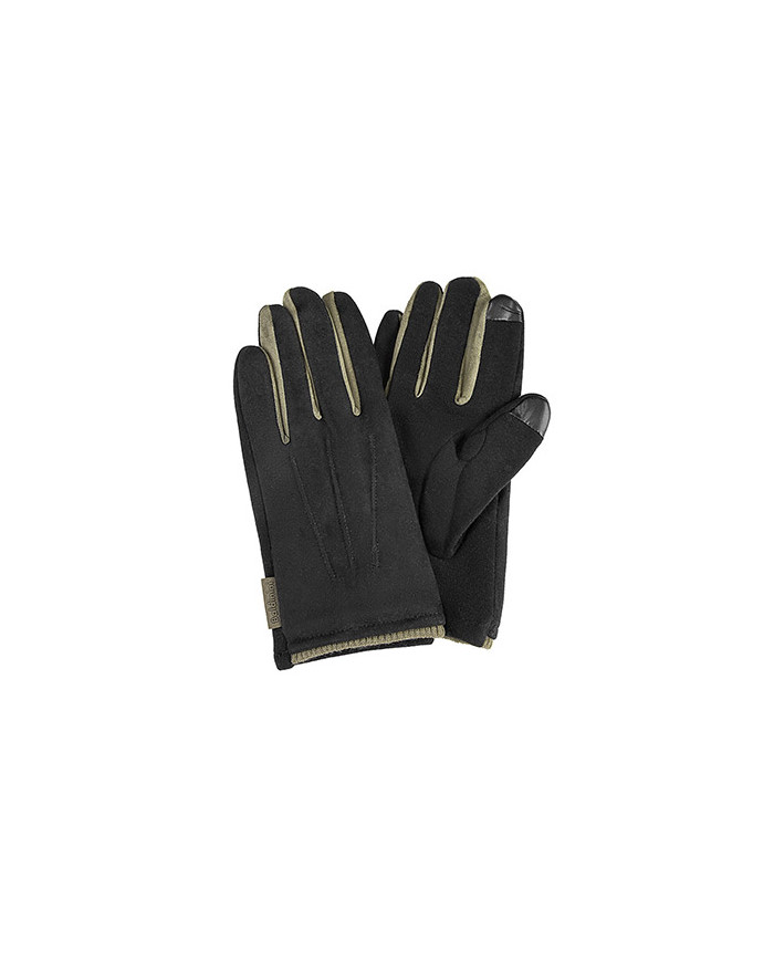 GUANTO UOMO NERO-ECRU BALDININI CON BOX