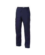 PANTALONE MULTITASCHE TG.M BLU 100% COTONE