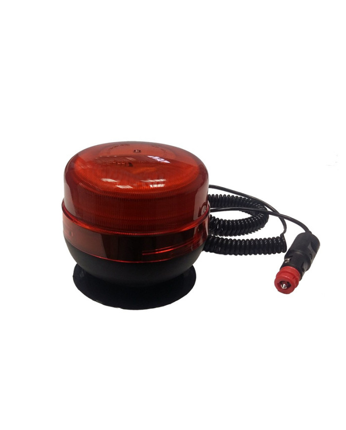 SEGNALE LUMINOSO LED ARANCIO 12/24V BASE MAGNETICA