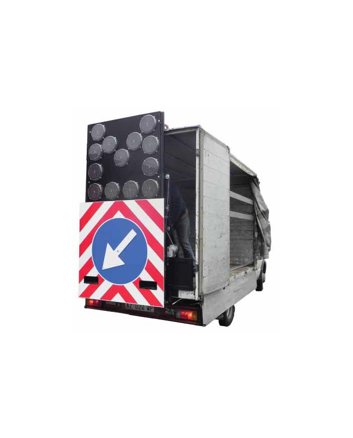 PANNELLO A 13 LED FRECCIA A SCOMPARSA MANUALE