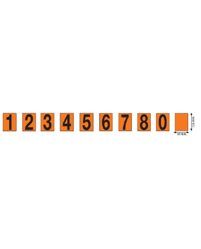 ADR NUMERO 135X93MM PIEGATO INOX