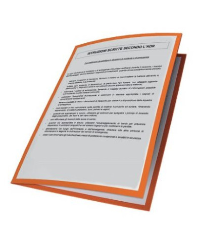 ISTRUZIONI SCRITTE PLASTIFICATE ITALIANO ADR 2019