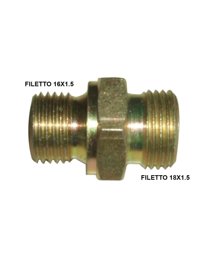 RACCORDO MASCHIO/MASCHIO M16X1.5 - M 18X1.5