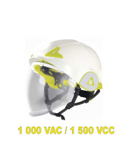 ELMETTO BIANCO CON VISIERA INTERNA