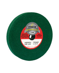 MOLA CARBON SILICIO VERDE D.200X25X32 MM GR 80