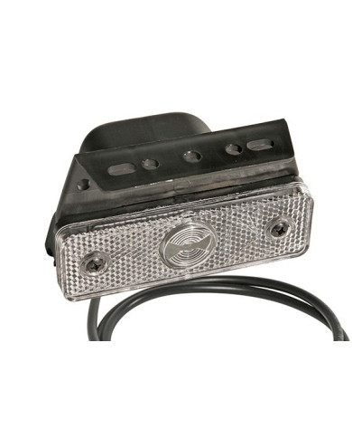 FANALE INGOMBRO BIANCO 12/24V CAVO L.500 C/STAFFA