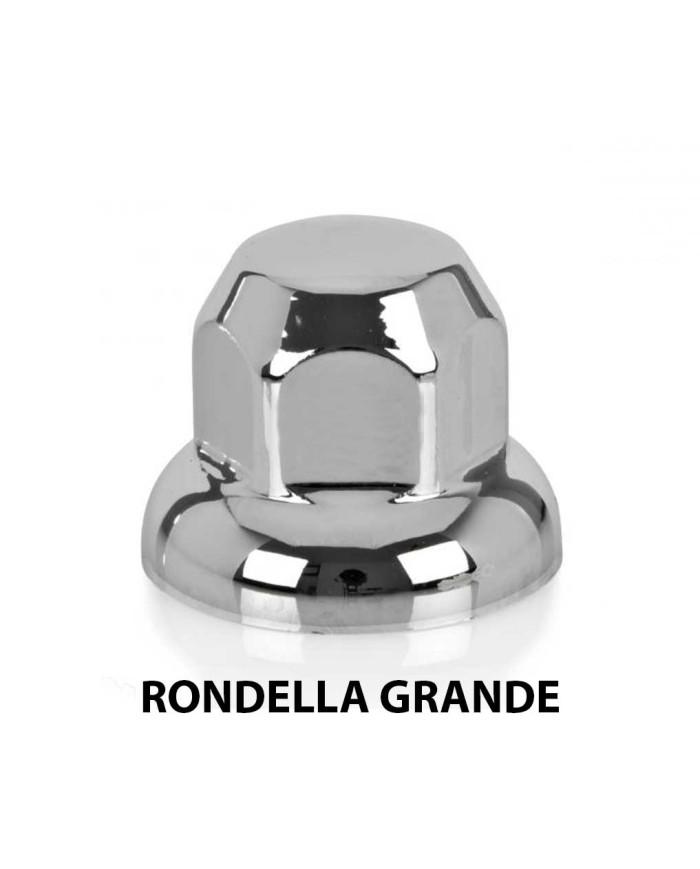 COPRIBULLONI IN PASTICA CROMATO