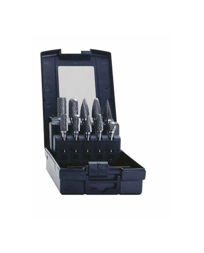 SET FRESE ROTATIVE CARBURO DI TUNGSTENO PZ.10