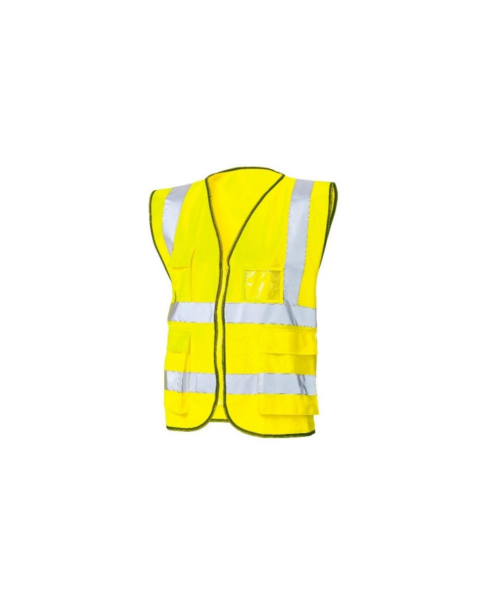 GILET ALTA VISIBILITA TG.S-M GIALLO FLUO CON ZIP