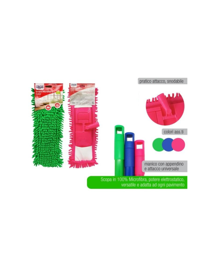 SCOPA COLORATA MICROFIBRA 100%