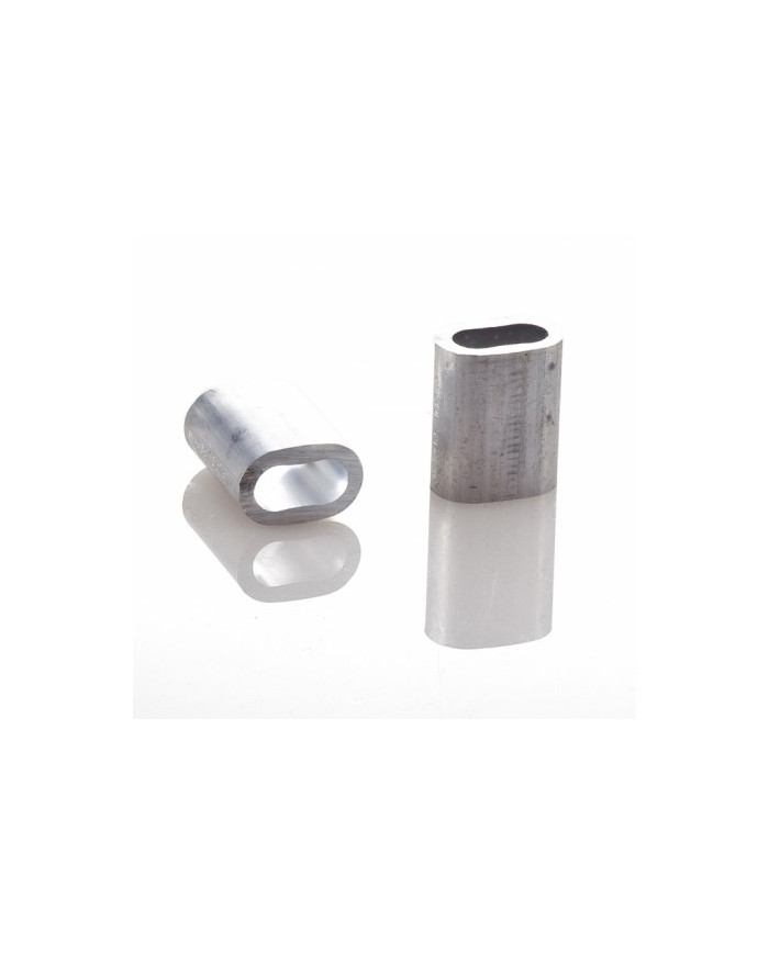 MANICOTTO IN ALLUMINIO PER FUNE 2 MM