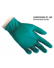 GUANTI NITRILE SENZA POLVERE PZ. 100 COLORE VERDE