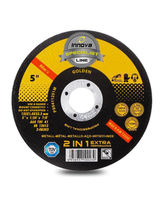 MOLA DA TAGLIO T41 125X1.0 FERRO/INOX