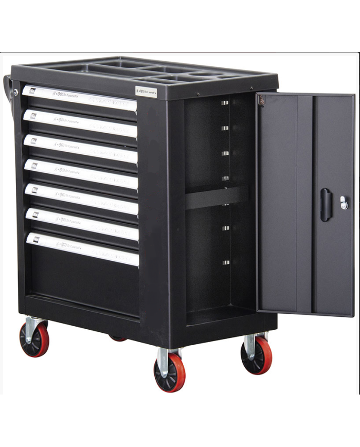 CARRELLO PORTA UTENSILI 7 CASSETTI VUOTO NERO