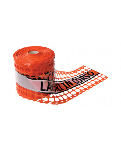 ROTOLO BANDA ARANCIO IN POLIETILENE(HDPE) C/NASTRO