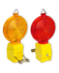 LAMPEGGIATORE BIFACCIALE A LED MONOPILA ROSSO