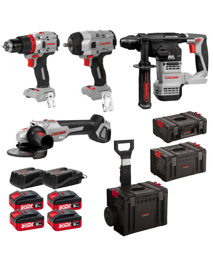KIT 4 UTENSILI A BATTERIA 20V