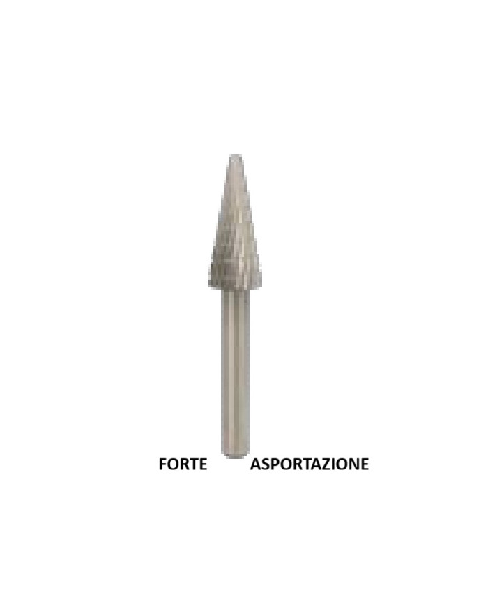 FRESA ROTATIVA CONICA HSS DIAM 12X30 MM