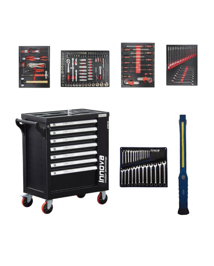 KIT CARRELLO PORTA UTENSILI 7 CASSETTI C/172 UTEN