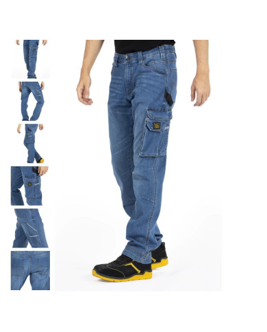 JEANS MULTITASCHE ALL SEASON BLU