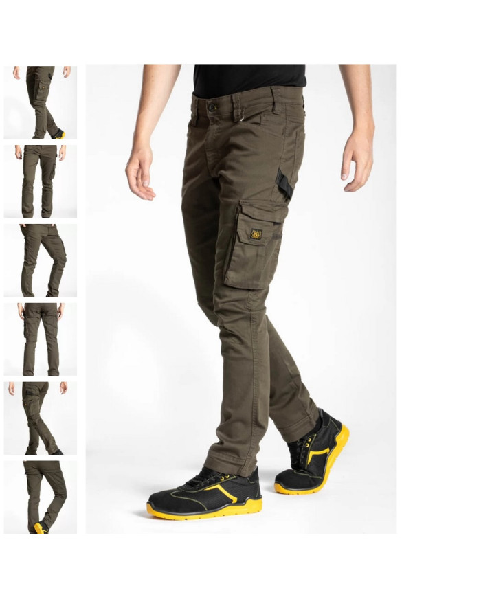 JEANS JOBC TG.50 MULTITASCHE ALL SEASON VERDE