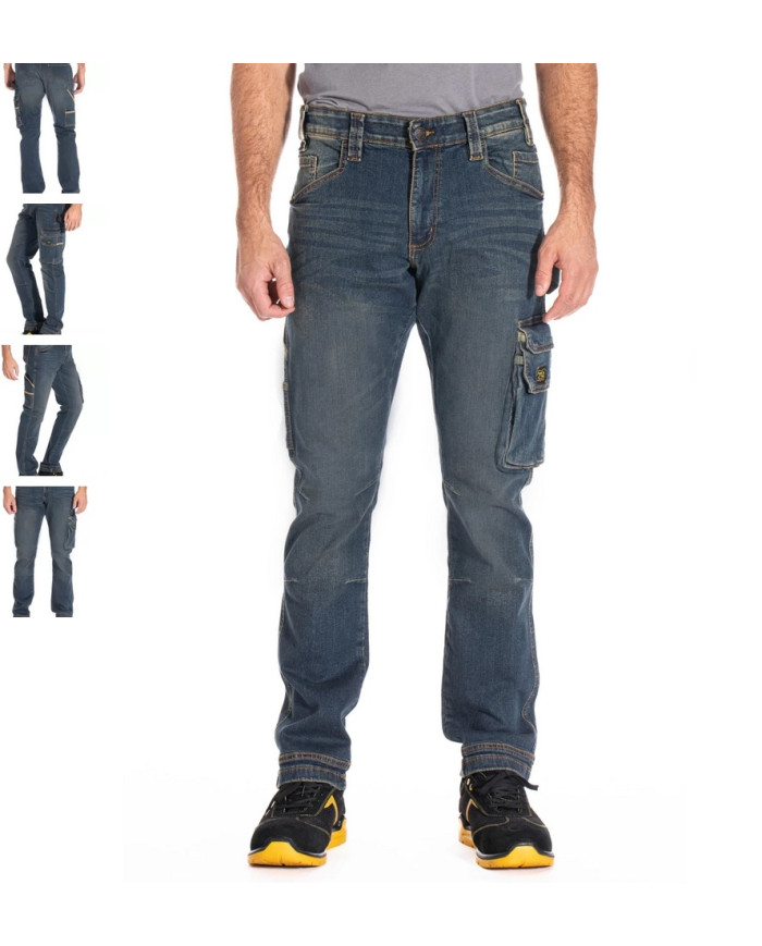 JEANS JOBDY MULTITASCHE BLU
