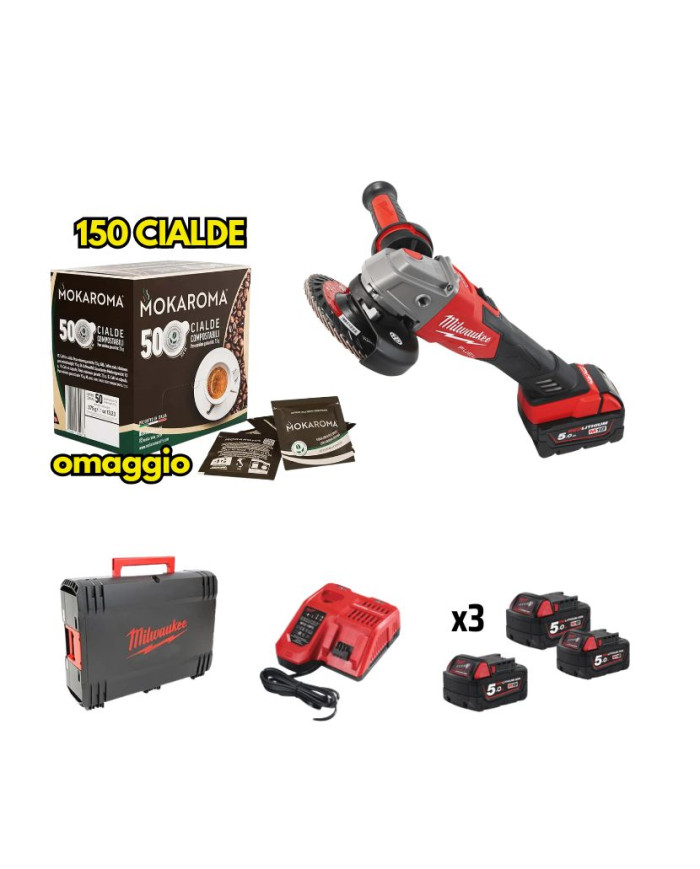 SET SMERIGLIATRICE M18 FSAG125XB 125MM