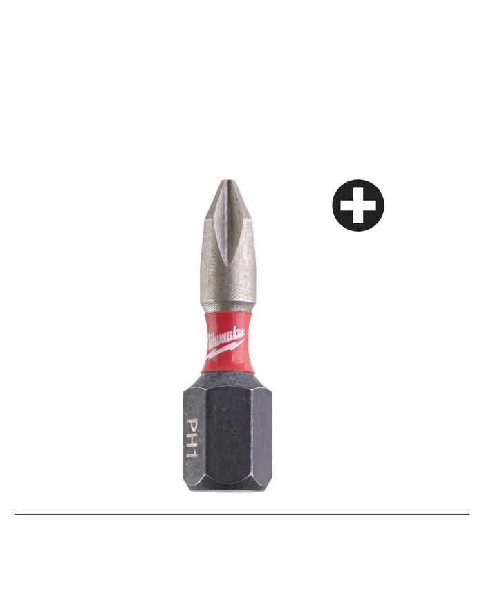INSERTO ATTACCO 1/4 PH2 L. 25 MM  TOP QUALITY