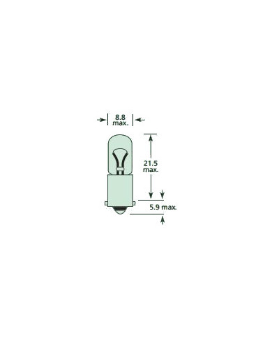 LAMPADA 12V 4W ZOCCOLO FERRO