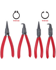 SERIE PINZE PER ANELLI SEEGER 10-25 MM PZ. 4