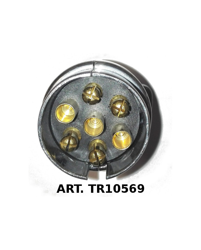 PRESA 7 POLI 12V ALLUMINIO