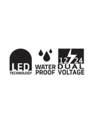 SEGNALATORE INGOMBRO ARANCIO LED 12/24V CON STAFFA