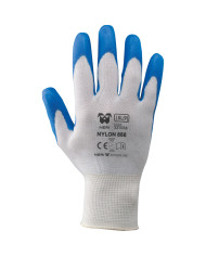 GUANTI  TG. M BLU POLIURETANO-NYLON