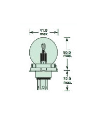 LAMPADA R2 45/40W ASIMMETRICA