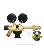 RIDUTTORE BASECONTROL ACETILENE 2 MANOMETRI