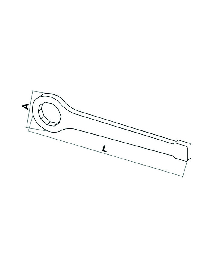 CHIAVE POLIGONALE A PERCUSSIONE MM. 30