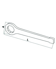 CHIAVE POLIGONALE A PERCUSSIONE MM. 30